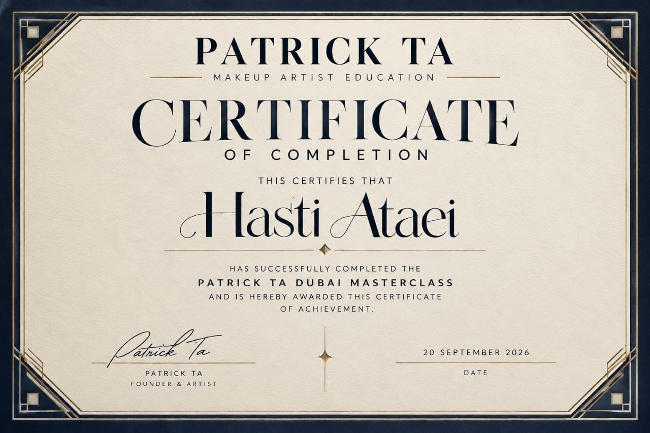 تصویر گواهی با نام Patrick Ta